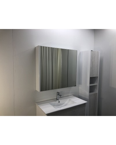 Зеркальный шкаф Comforty Женева 90 00004137132 Дуб белый