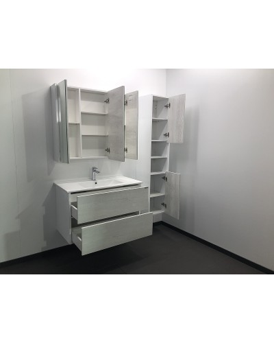 Зеркальный шкаф Comforty Женева 90 00004137132 Дуб белый