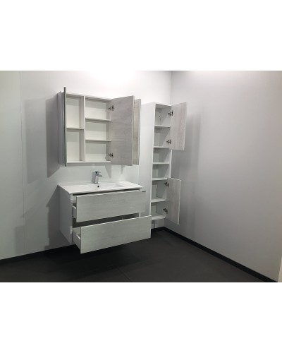 Зеркальный шкаф Comforty Женева 90 00004137132 Дуб белый