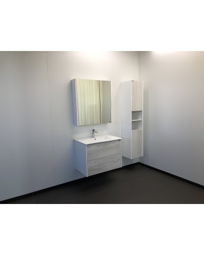 Зеркальный шкаф Comforty Женева 75 00004137096 Дуб белый