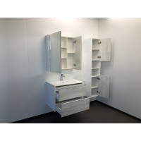 Зеркальный шкаф Comforty Женева 75 00004137096 Дуб белый