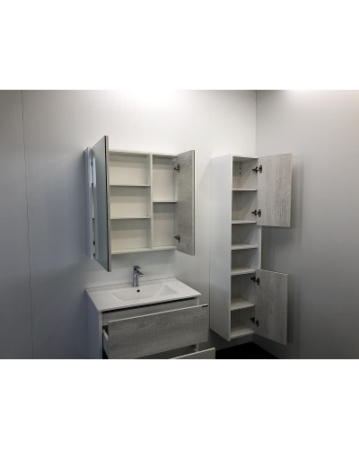 Зеркальный шкаф Comforty Женева 75 00004137096 Дуб белый