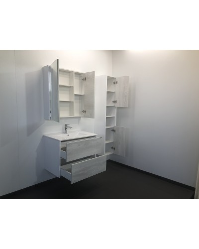 Зеркальный шкаф Comforty Женева 75 00004137096 Дуб белый