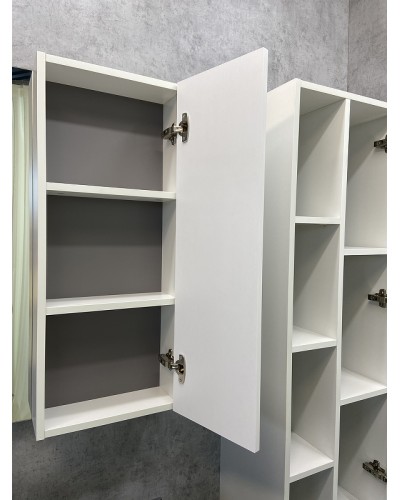 Зеркало со шкафом Comforty Милан 90 00004137130 Белый глянец