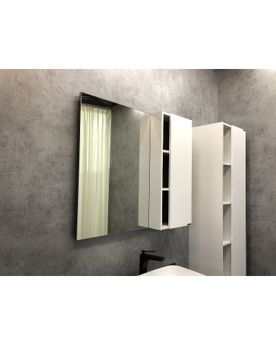 Зеркало со шкафом Comforty Милан 90 00004137130 Белый глянец