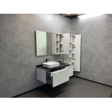 Зеркало со шкафом Comforty Милан 120 00004136261 Белый глянец