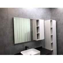 Зеркало со шкафом Comforty Милан 120 00004136261 Белый глянец