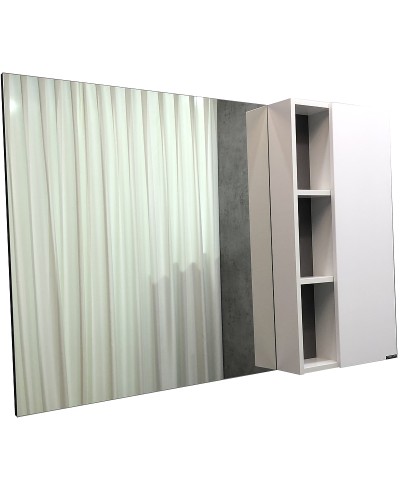 Зеркало со шкафом Comforty Милан 120 00004136261 Белый глянец