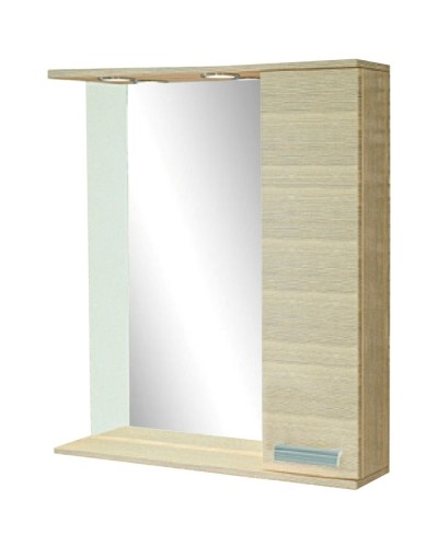 Зеркальный шкаф Comforty Марио 75 Сосна лоредо