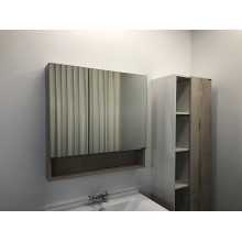 Зеркальный шкаф Comforty Парма 80 00004143489 Дуб дымчатый