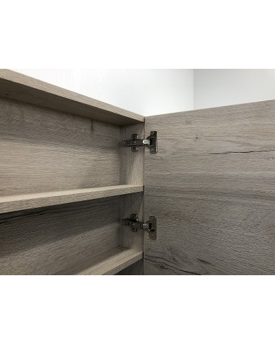 Зеркальный шкаф Comforty Парма 80 00004143489 Дуб дымчатый