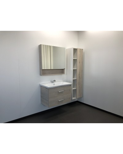 Зеркальный шкаф Comforty Парма 80 00004143489 Дуб дымчатый