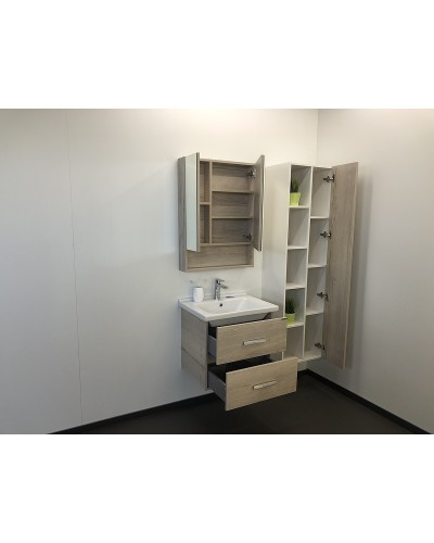 Зеркальный шкаф Comforty Парма 60 00004143488 Дуб дымчатый