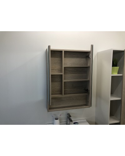 Зеркальный шкаф Comforty Парма 60 00004143488 Дуб дымчатый