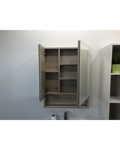 Зеркальный шкаф Comforty Парма 60 00004143488 Дуб дымчатый