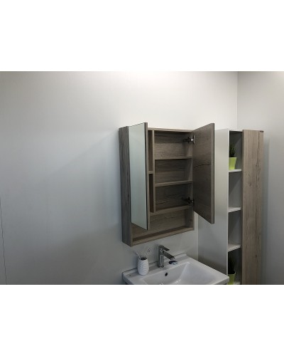 Зеркальный шкаф Comforty Парма 60 00004143488 Дуб дымчатый