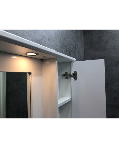 Зеркальный шкаф Comforty Палермо 80 00004139246 Белый глянец