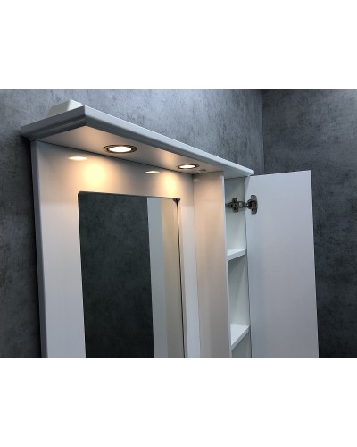 Зеркальный шкаф Comforty Палермо 80 00004139246 Белый глянец