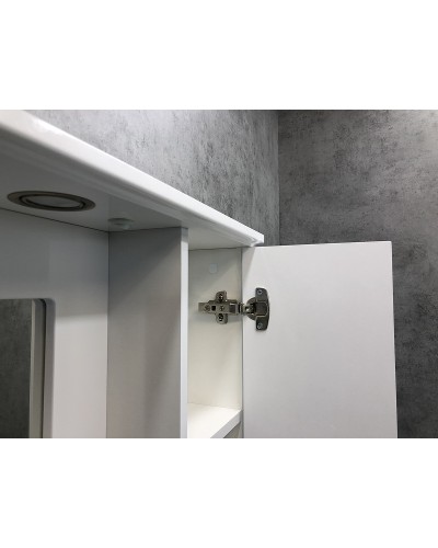 Зеркальный шкаф Comforty Палермо 80 00004139246 Белый глянец