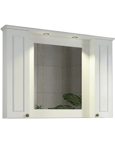 Зеркальный шкаф Comforty Палермо 120 00004142365 Белый глянец