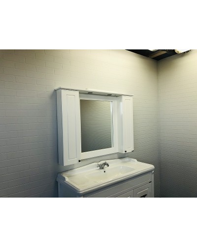 Зеркальный шкаф Comforty Палермо 120 00004142365 Белый глянец