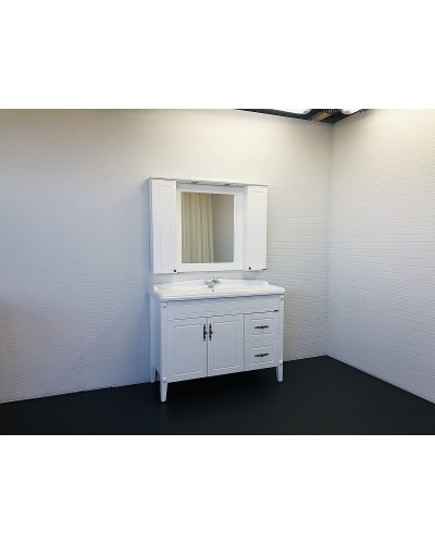 Зеркальный шкаф Comforty Палермо 120 00004142365 Белый глянец