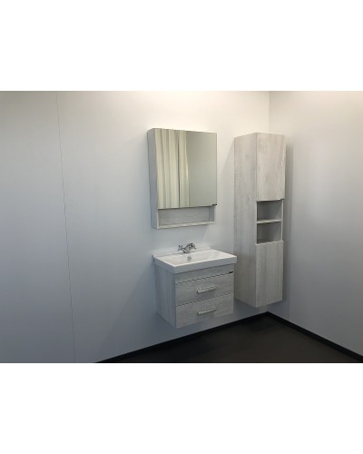 Зеркальный шкаф Comforty Никосия 60 00004138878 Дуб белый