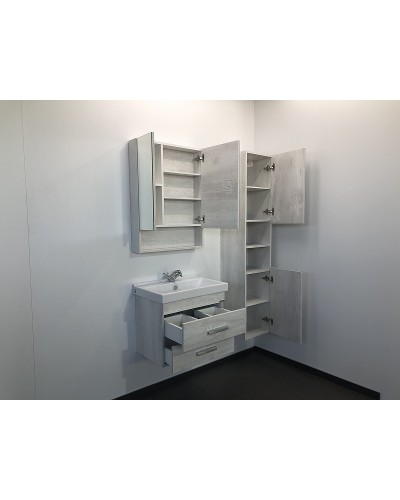 Зеркальный шкаф Comforty Никосия 60 00004138878 Дуб белый