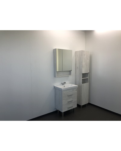 Зеркальный шкаф Comforty Никосия 60 00004138878 Дуб белый