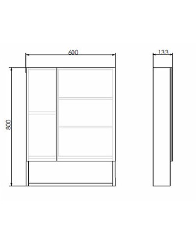 Зеркальный шкаф Comforty Никосия 60 00004138878 Дуб белый