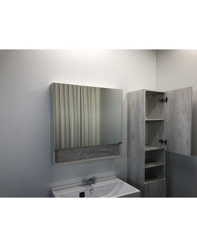 Зеркальный шкаф Comforty Никосия 80 00004138838 Дуб белый