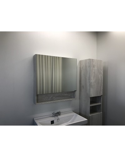 Зеркальный шкаф Comforty Никосия 80 00004138838 Дуб белый