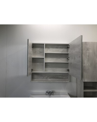 Зеркальный шкаф Comforty Никосия 80 00004138838 Дуб белый