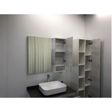 Зеркало со шкафом Comforty Прага 90 00004136263 Дуб белый