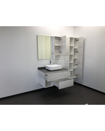 Зеркало со шкафом Comforty Прага 90 00004136263 Дуб белый