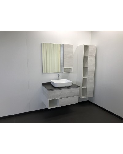 Зеркало со шкафом Comforty Прага 90 00004136263 Дуб белый