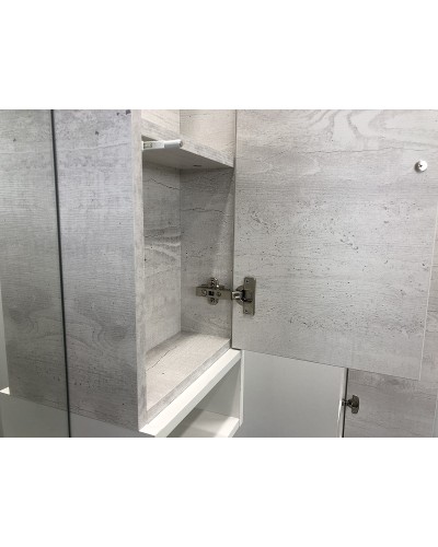 Зеркало со шкафом Comforty Прага 90 00004136263 Дуб белый