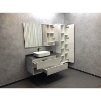 Зеркало со шкафом Comforty Прага 120 00004136262 Дуб белый