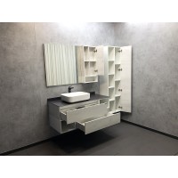 Зеркало со шкафом Comforty Прага 120 00004136262 Дуб белый