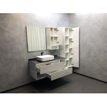 Зеркало со шкафом Comforty Прага 120 00004136262 Дуб белый