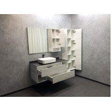 Зеркало со шкафом Comforty Прага 120 00004136262 Дуб белый