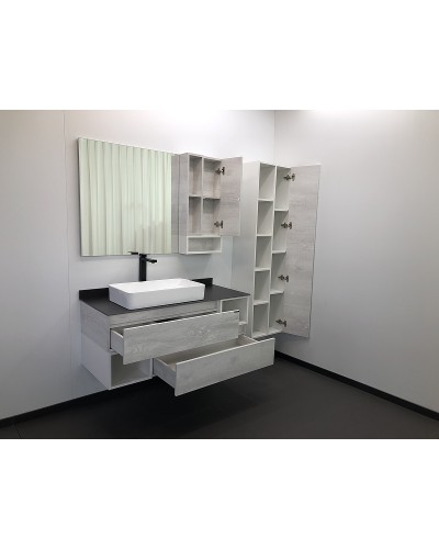 Зеркало со шкафом Comforty Прага 120 00004136262 Дуб белый