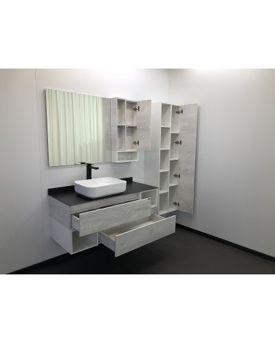 Зеркало со шкафом Comforty Прага 120 00004136262 Дуб белый