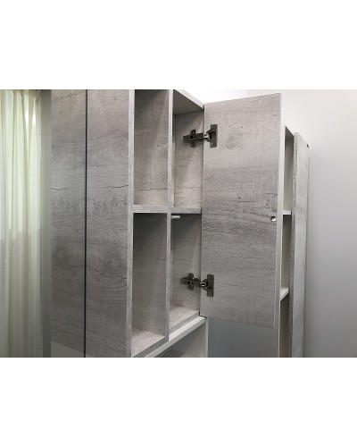 Зеркало со шкафом Comforty Прага 120 00004136262 Дуб белый