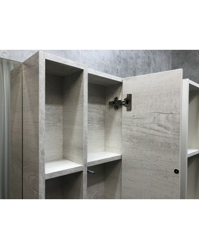 Зеркало со шкафом Comforty Прага 120 00004136262 Дуб белый