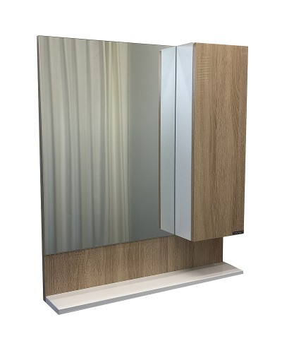 Зеркальный шкаф Comforty Рига 70 00004142212 Дуб сонома