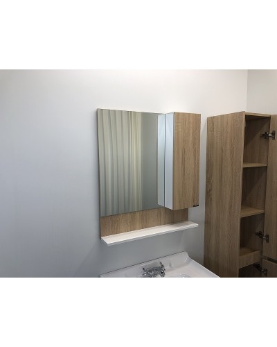 Зеркальный шкаф Comforty Рига 70 00004142212 Дуб сонома