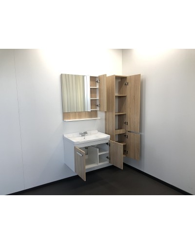 Зеркальный шкаф Comforty Рига 70 00004142212 Дуб сонома