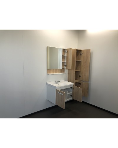 Зеркальный шкаф Comforty Рига 70 00004142212 Дуб сонома