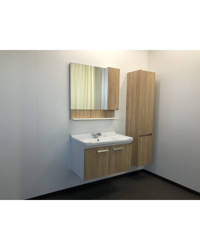 Зеркальный шкаф Comforty Рига 80 00004139024 Дуб сонома